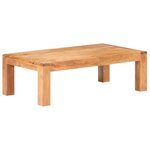 vidaXL Table basse 110x60x35 cm Bois d'acacia massif et finition miel