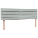 vidaXL Sommier à lattes de lit et matelas gris clair 140x210cm velours