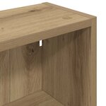 vidaXL Armoire murale de salle de bain Chêne artisan 30 x 16 x 62 5 cm