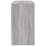 vidaXL Buffet avec lumières LED sonoma gris 60 5x37x67 cm