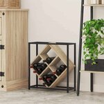 vidaXL Étagère à vin Chêne sonoma 51 x 18 x 52 5 cm Bois d'ingénierie