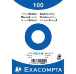 Paquet de 100 Fiches BRISTOLS BLANC 105/148 S/FILM EXACOMPTA