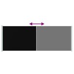vidaXL Auvent latéral rétractable de patio 220x600 cm Noir