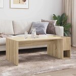 vidaXL Table basse Chêne Sonoma 101 5 x 50 x 37 cm Bois d'ingénierie