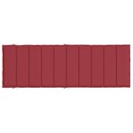 vidaXL Coussin de chaise longue rouge bordeaux 186x58x4cm tissu oxford