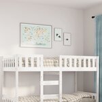 vidaXL Lit pour enfants sans matelas blanc 90x190cm bois de pin massif