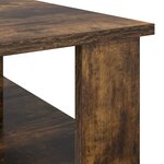 vidaXL Table basse Chêne fumé 90 x 50 x 40 cm Bois d'ingénierie