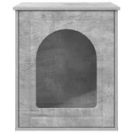 vidaXL Maison pour chat Béton 53 x 52 x 62 cm Bois d'ingénierie