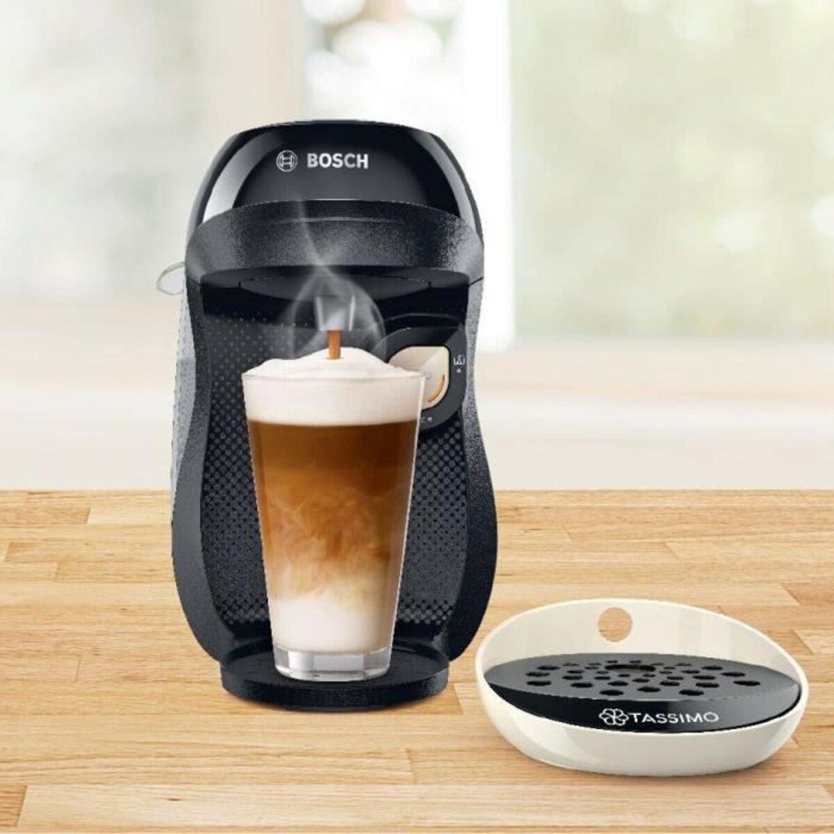 Machine à café multi-boissons - bosch - tassimo - t10 happy - rouge et  anthracite - La Poste