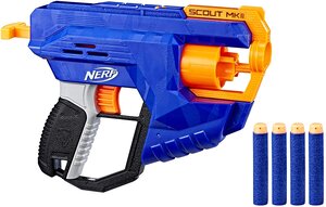 Pistolet élite Scout MKII et flèchettes élite Officielles bleu orange