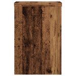 vidaXL Supports pour plantes 2 Pièces vieux bois bois d'ingénierie