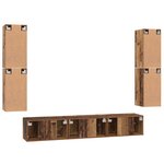 vidaXL Ensemble meuble TV 7 Pièces Bois ancien 60 x 30 x 30 cm