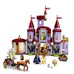 Lego 43196 disney le château de la belle et la bete  jouet du film disney avec mini figurines