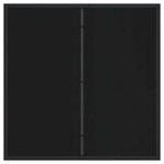 vidaXL Set de jardin 3 pièces en acier anthracite