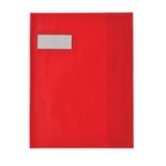 Protège-cahier Styl'SMS 17x22 cm pvc 120 avec Porte-étiquette Rouge OXFORD