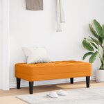 Banc vidaXL Jaune foncé 113x57x39 cm en tissu