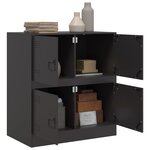 vidaXL Buffet noir 67x39x73 cm acier