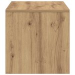 vidaXL Meuble TV chêne artisanal 100x40x40 cm bois d'ingénierie