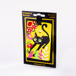 Étiquette pour bagage  - chat noir