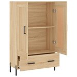 vidaXL Buffet haut chêne sonoma 69 5x31x115 cm bois d'ingénierie