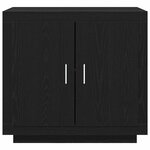 vidaXL Buffet Chêne noir 80 x 40 x 75 cm Bois d'ingénierie