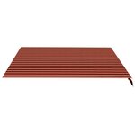 vidaXL Tissu de remplacement pour auvent Orange et marron 4 5x3 5 m