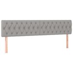 vidaXL Sommier à lattes de lit et matelas gris clair 120x190 cm tissu