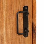 vidaXL Table de chevet Marron 35 x 33 x 48 cm Bois massif d'acacia