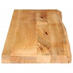 vidaXL Dessus de table à bord vivant 120x20x2 5cm bois massif manguier