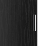 vidaXL Buffet en chêne noir Chêne noir MDF et placage en bois Moyen