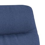 vidaXL Chaise de relaxation Bleu Tissu