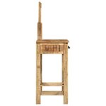 vidaXL Table de Toilette avec tiroir Marron 100 x 40 x 120 cm