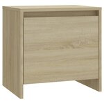 vidaXL Tables de chevet 2 Pièces chêne sonoma bois d'ingénierie
