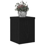 vidaXL Support de Plante 2 Pièces Chêne noir 15 x 15 x 20 cm