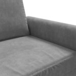vidaXL Fauteuil Gris foncé 60 cm Velours