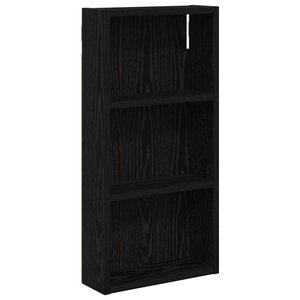 vidaXL Armoire murale de salle de bain Chêne Noir 30 x 10 x 60 5 cm