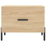 vidaXL Table basse Chêne sonoma 50x50x40 cm Bois d'ingénierie