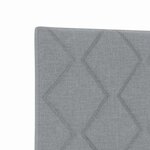 vidaXL Tête de lit Gris clair 80 cm tissu