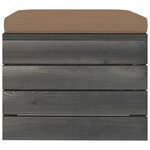 vidaXL Salon palette de jardin 5 Pièces avec coussins bois de pin massif