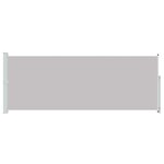vidaXL Auvent latéral rétractable de patio 180x500 cm Gris