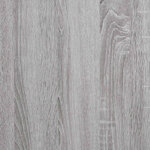 vidaXL Cadre de lit sans matelas sonoma gris 100x200 cm