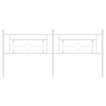 vidaXL Tête de lit métal blanc 193 cm