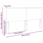 vidaXL Tête de lit Bois Ancien 180 cm Bois d'ingénierie