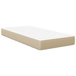 vidaXL Matelas de Lit avec matelas Vert 90 x 190 cm tissu