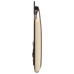 vidaXL Tête de lit suspendue Avec lumière LED Crème PU antique