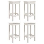 vidaXL Ensemble de bar de jardin 5 Pièces blanc bois massif de pin