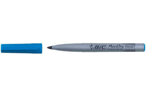 Marqueur Permanent MARKING POCKET 1445 Pointe Ogive Moy. Bleu x 12 BIC