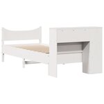 vidaXL Cadre de lit sans matelas blanc 90x200 cm bois de pin massif