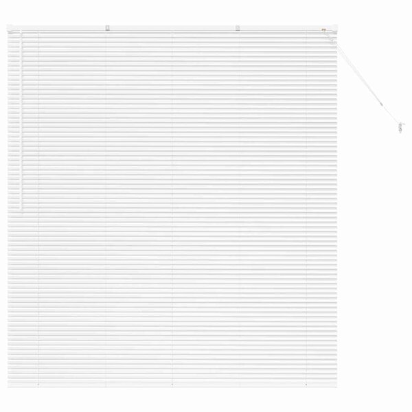 vidaXL Store de Fenêtre avec des rideaux Manuel Blanc Aluminium