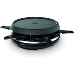 Tefal re12c801 cheese'n'co appareil a raclette  fondue  tartiflette  crepes  plancha  6 pers  antiadhésif  set d'accessoires complet